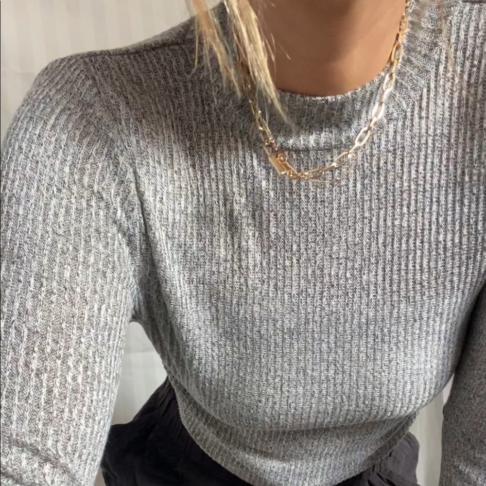Ribbed turtle neck - Picture 3 of 3